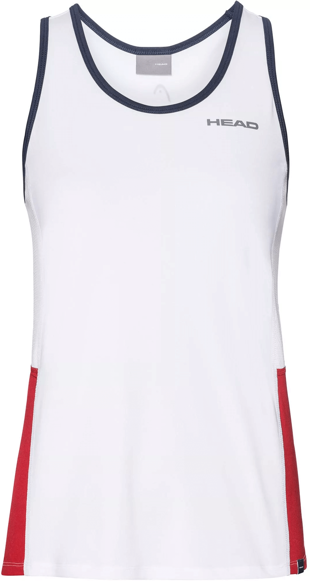 Майка для девочек Head Club White/Red  816469-WHRD  su21