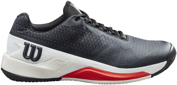 Кроссовки мужские Wilson Rush Pro 4.0 Clay Black/White/Poppy Red  WRS329440