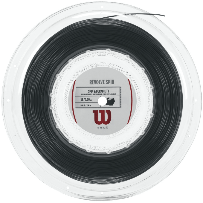 Струна теннисная Wilson Revolve Spin Black 1.30 (200 метров)