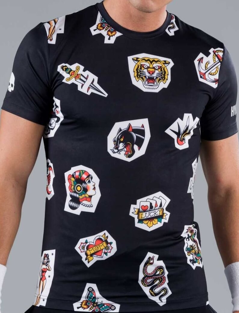 Футболка мужская Hydrogen TATTOO 2022 Tech Black  T00504-007