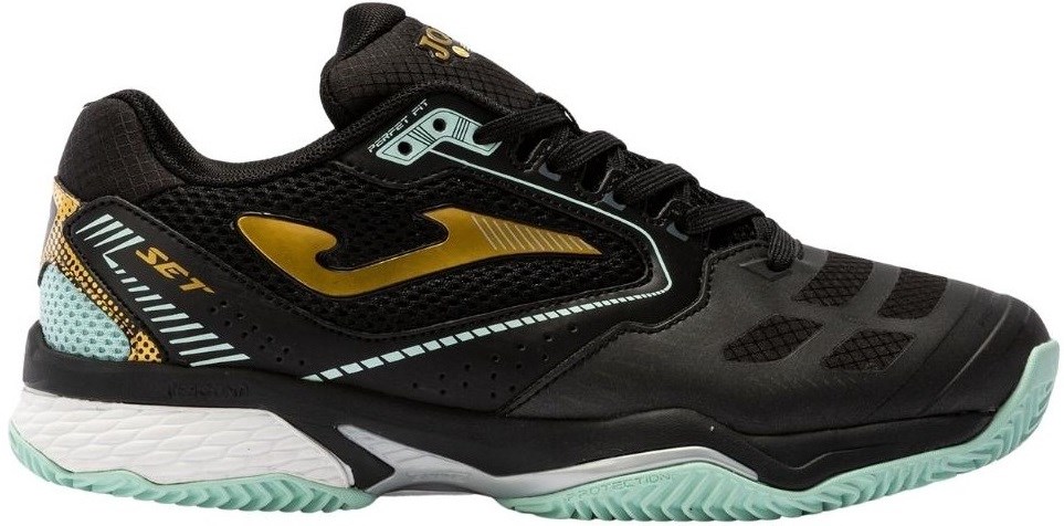 Кроссовки женские Joma T.SET LADY 2201 Clay Black/Sky Blue