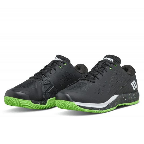Кроссовки мужские Wilson Rush Pro Ace Clay TP Black/Green G/White
