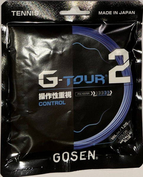 Струна теннисная Gosen G-TOUR 2  Metallic Blue 1.25 (12,2 метров)