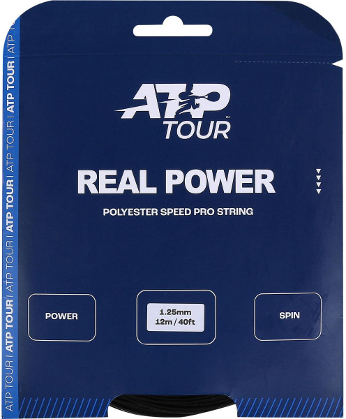 Струна теннисная ATP Real Power 1.25 Black (12 метров)