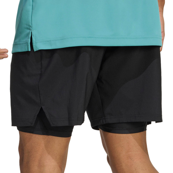 Шорты мужские Adidas Club Climacool 2 in 1 7in Shorts Black