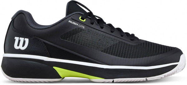 Кроссовки мужские Wilson Rush Lite 5 Clay Black/White/Safety Yellow