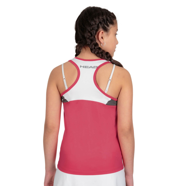Топ для девочек Head CLUB 22 Tank Top Magenta