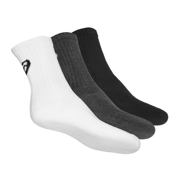 Носки Asics Crew (3 Pairs) White/Black/Grey