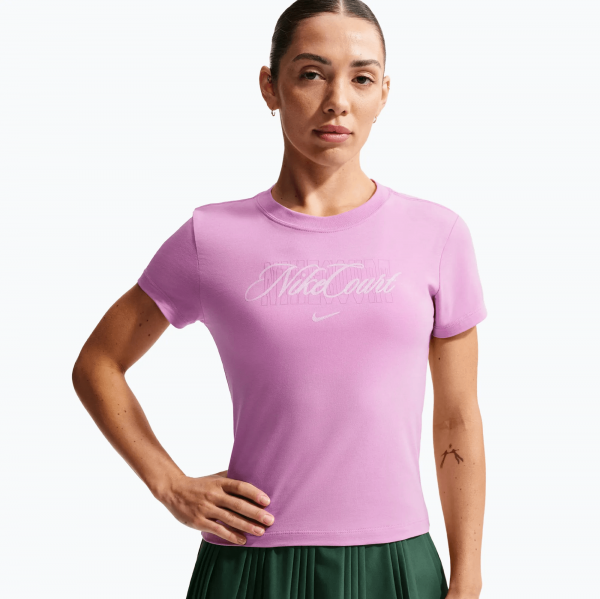 Футболка женская Nike Court T-Shirt Light Magenta/Pink Foam