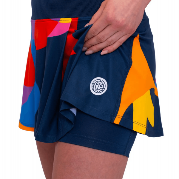 Юбка женская Bidi Badu Twiggy Printed Wavy Dark Blue/Mixed