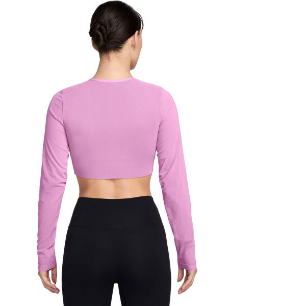 Топ с дл. рукавом женский Nike Court Slam RG Top Light Magenta/Tattoo/Black