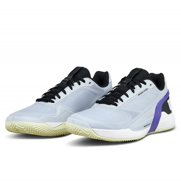 Кроссовки мужские Wilson Rush Pro 5 Clay Grey Dawn/Black/Tender Yellow