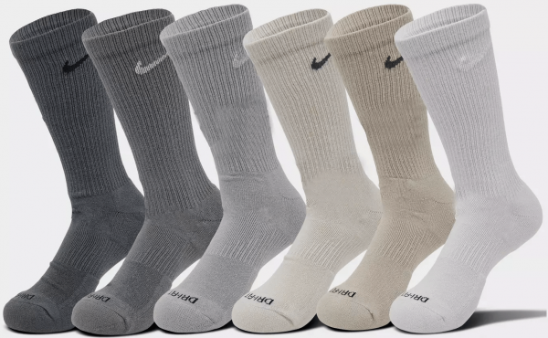 Носки Nike Everyday Plus (6 пар) Multi Grey