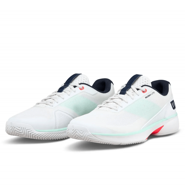 Кроссовки мужские Wilson Rush Lite 5 White/Bay/Fiery Coral