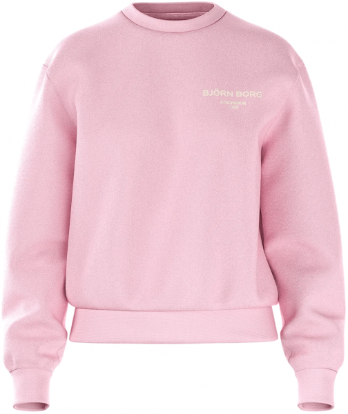 Куртка женская Bjorn Borg Essential 1 Sweatshirt Lite Pink