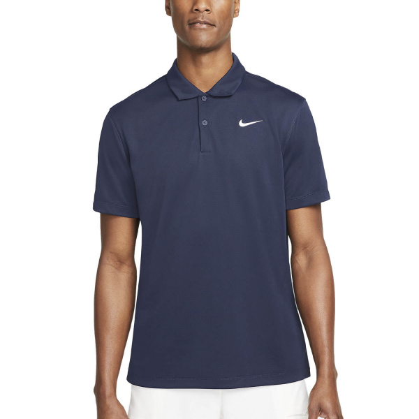 Поло мужское Nike Court Dri-Fit Solid Obsidian/White