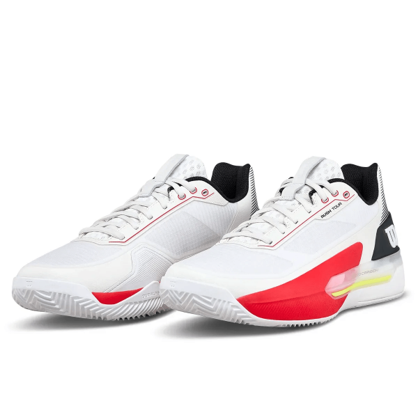 Кроссовки мужские Wilson Rush Tour 5 Clay White/Black/Infrared
