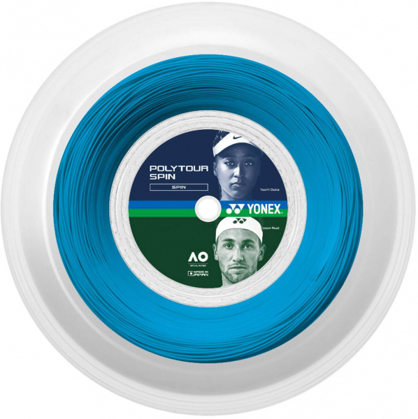 Струна теннисная в бобине Yonex POLY TOUR SPIN Cobalt Blue 1.25 (200 метров)