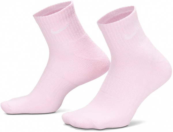 Набор носков Nike Everyday Cotton Cushioned Ankle (3 пары) Pink/Blue/Green