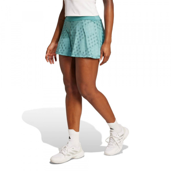 Юбка женская Adidas Club Graph Skirt Powder Teal/Preloved Teal