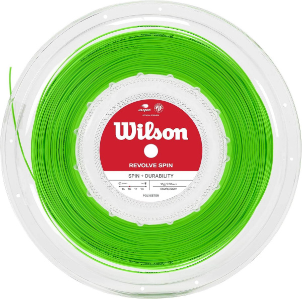Струна теннисная Wilson Revolve Spin Green 1.30 (200 метров)