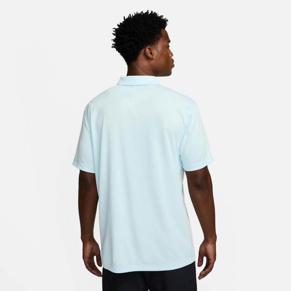 Поло мужское Nike Court Dri-Fit Solid Glacier Blue/Black