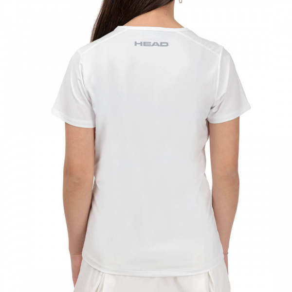 Футболка для девочек Head CLUB Tech T-Shirt White
