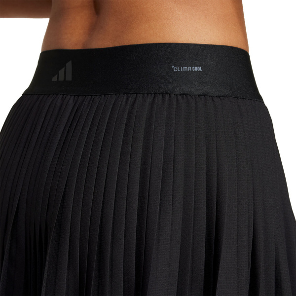Юбка женская Adidas Club Pleated Logo Skirt Semi Black