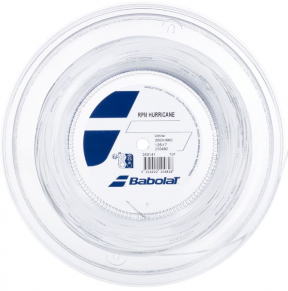 Струна теннисная Babolat RPM Hurricane 1.25 White  (200 метров)