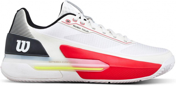Кроссовки мужские Wilson Rush Tour 5 Clay White/Black/Infrared