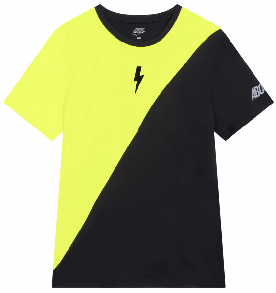 Футболка мужская About Tech Kick Black/Fluo Yellow
