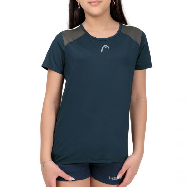 Футболка для девочек Head CLUB Tech T-Shirt Navy